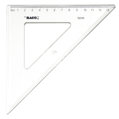 ESCUADRA BACO PLASTICO ESCOLAR 5245 